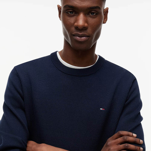 Tommy Hilfiger Ανδρική πλεκτή μπλούζα Tommy Flag Embroidery Lightweight Slim Jumper